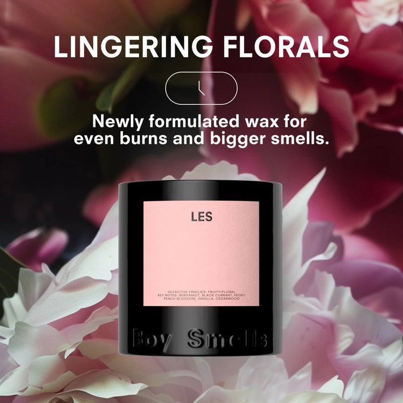 Boy Smells شمعة معطرة بوي سميلز للرجال والنساء، مزيج من جوز الهند، شمع النحل، وشمع الصويا، شموع العلاج العطري للمنزل، 8.5 أونصة، 50 ساعة احتراق - Image 3